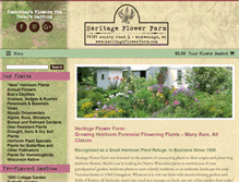 Tablet Screenshot of heritageflowerfarm.com